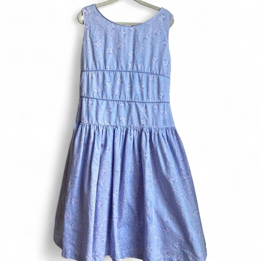 American Girl Kids Light Blue Floral Dress - 7
